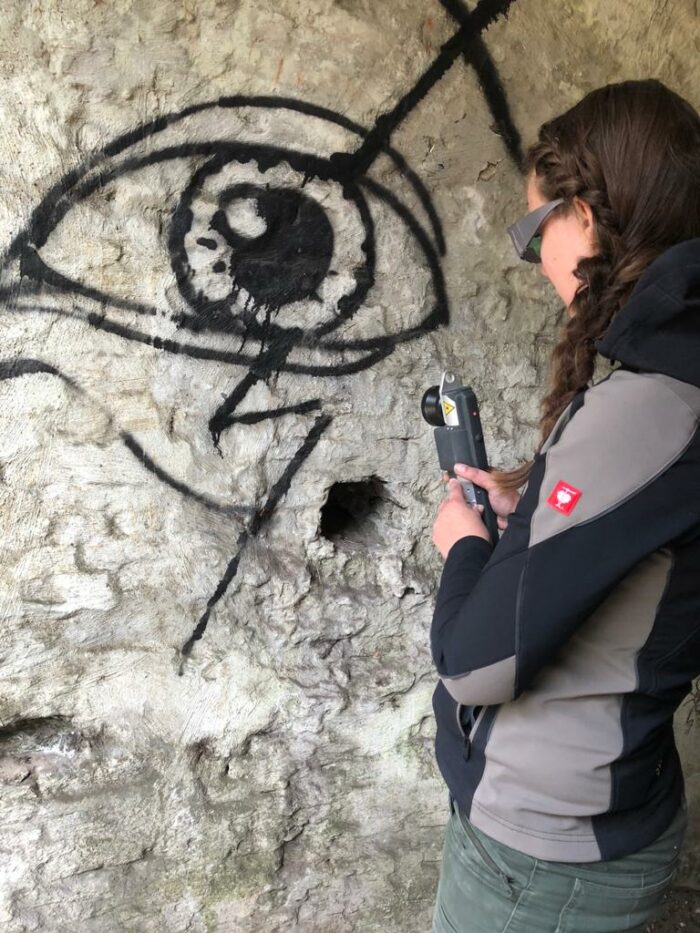 Laser verwijderd Graffiti Hermitage