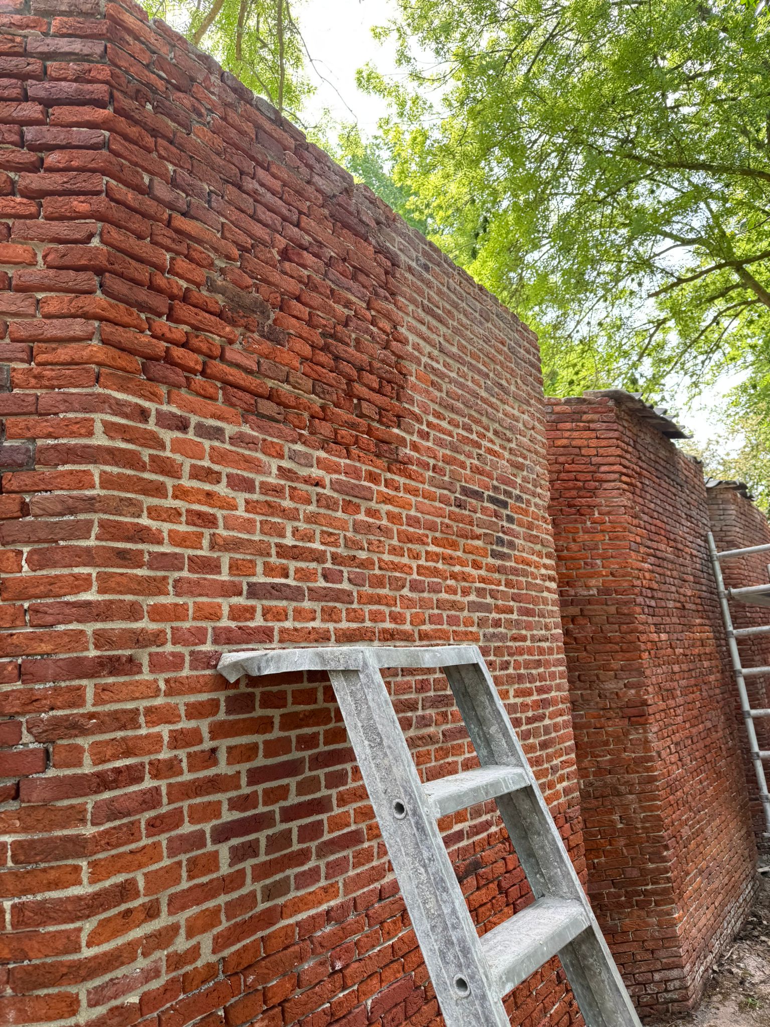 Restauratie fruitmuur Marlot, de Vink Restauratiewerken